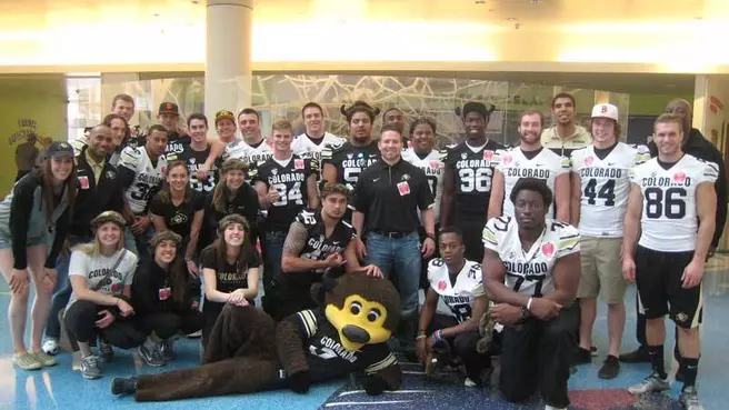 Buffs Spread Cheer and Pride at Children?s Hospital