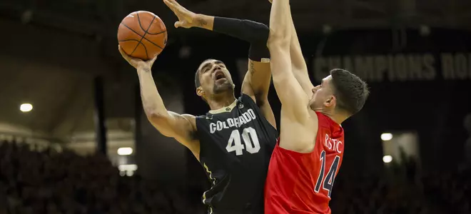 Scott Leads Buffs Past No. 9 Arizona, 75-72