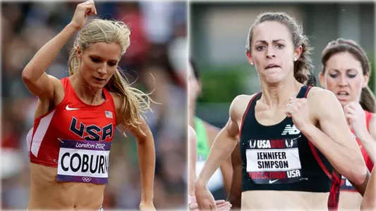 Emma Coburn and Jenny Simpson