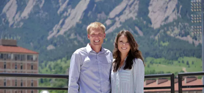 Connor Winter and Alexis Keating