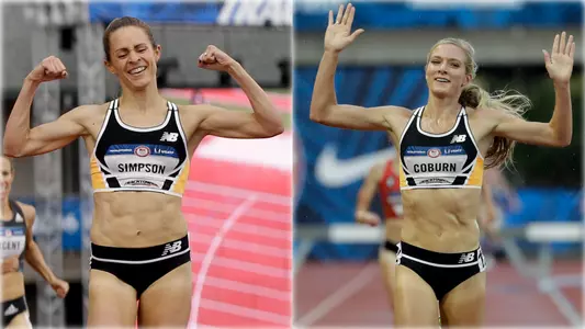 Jenny Simpson and Emma Coburn
