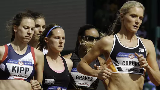 Shalaya Kipp and Emma Coburn run in the first round of the U.S. Olympic Trials