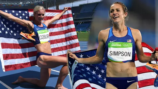 Emma Coburn and Jenny Simpson