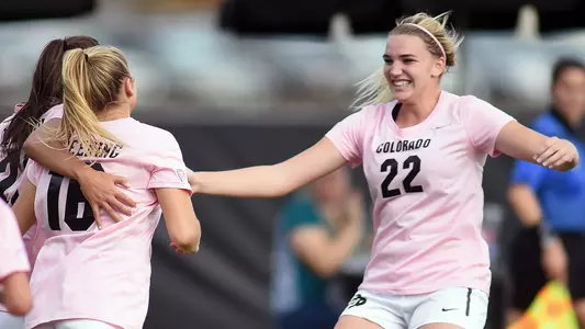 taylor kornieck celebration vs. arizona state 2017 pink cancer game
