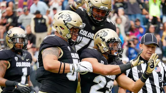 phillip lindsay touchdown celebration vs. northern colorado 2017