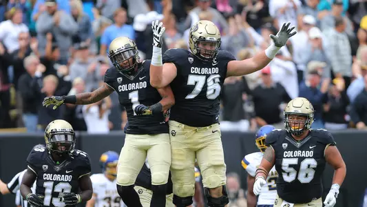 shay fields jeromy irwin touchdown celebration vs. northern colorado 2017