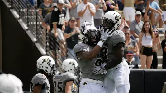 laviska shenault jr. touchdown celebration vs. texas state 2017