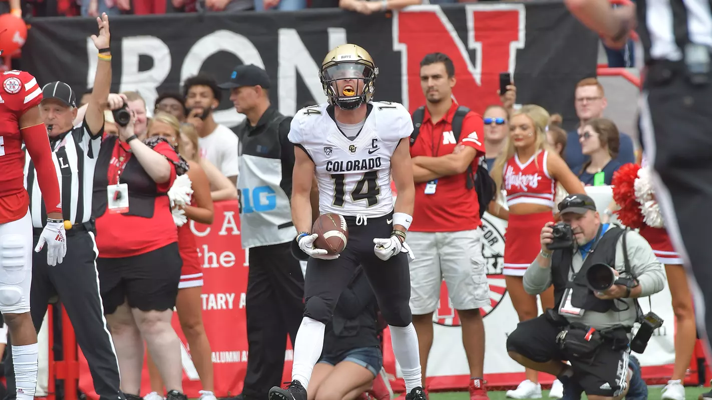 jay macintyre touchdown celebration vs. nebraska 2018