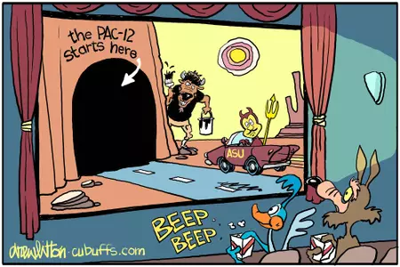 drew litton cartoon vs. arizona state