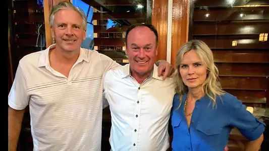 Jeff and Orsi Crawford; Rick George