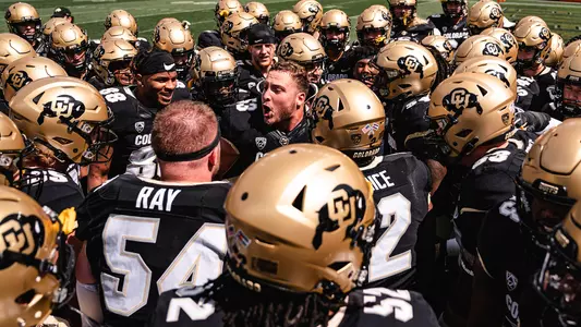 Buffs pregame huddle