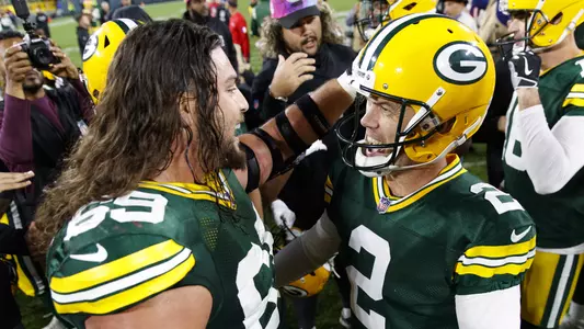 David Bakhtiari and Mason Crosby