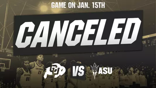 Sunday's game vs ASU is canceled