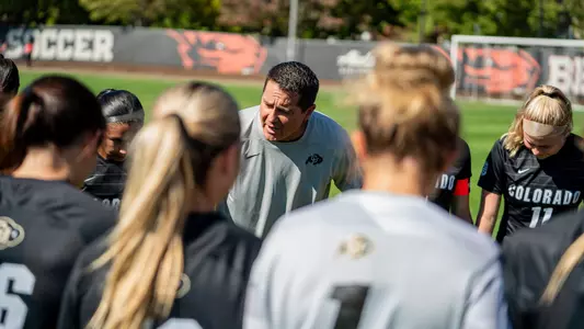 Team huddle at Oregon State