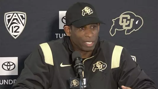 Deion "Coach Prime" Sanders at press conference