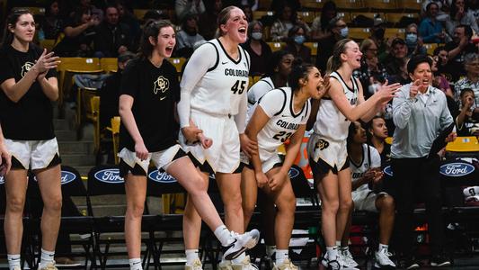 Shelley Sheetz celebrating with the CU Bench