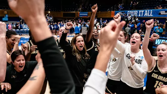 Colorado celebrates beating Duke and heading to the Sweet 16