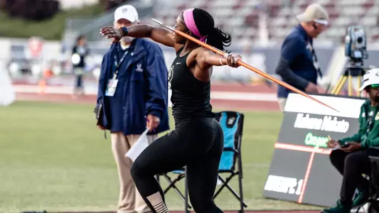 Jada Green takes 3rd in the javelin at the Pac-12 Championships