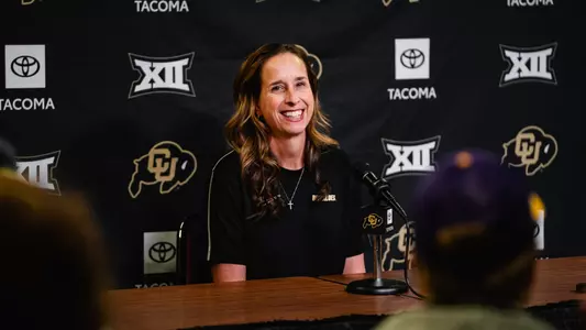 JR Payne at Colorado Basketball Media Day