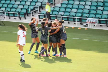 Buffs celebrate the game-winning goal against Utah