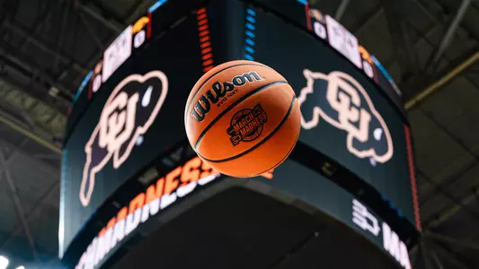March Madness Ball with Ralphie Logo on the Video Board