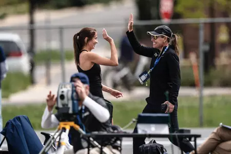McMullen Celebrates with Coach Malone