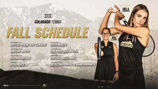 Fall Schedule Updated 2