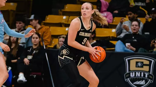 Sara-Rose Smith with one of her 19 rebounds vs KU
