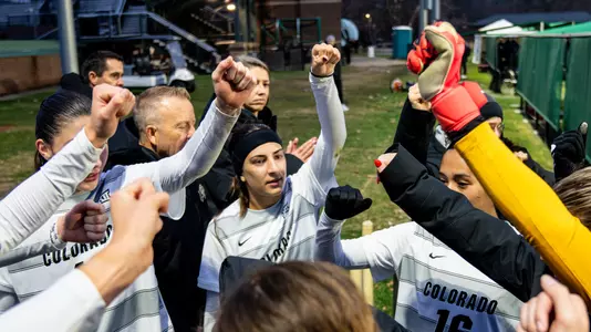 Colorado huddles vs Xavier
