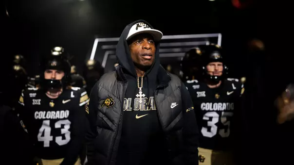 Coach Prime leads the team out vs ASU