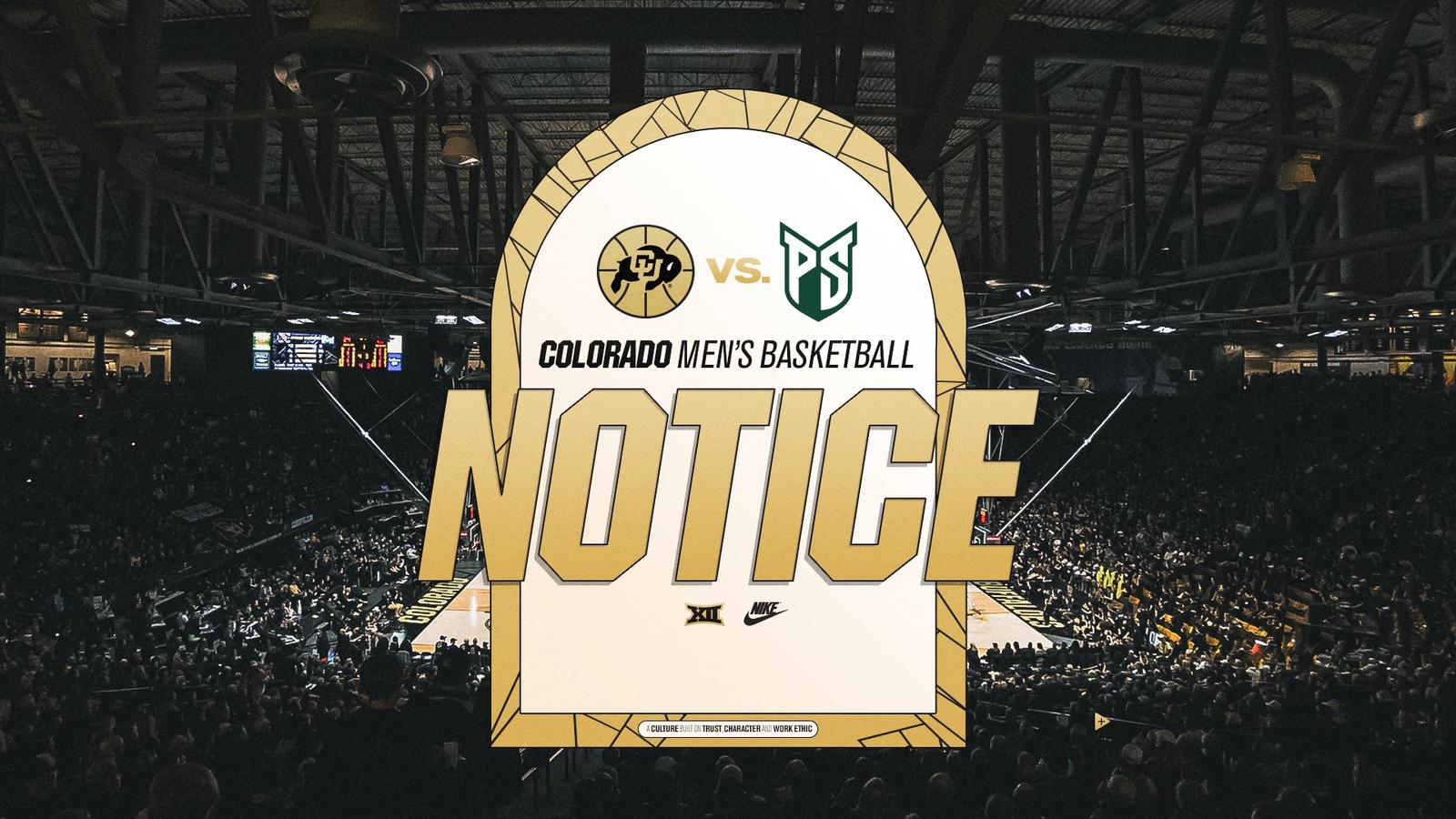 CU Men's Basketball Game Still Scheduled For 7 p.m. on Wednesday, Dec ...