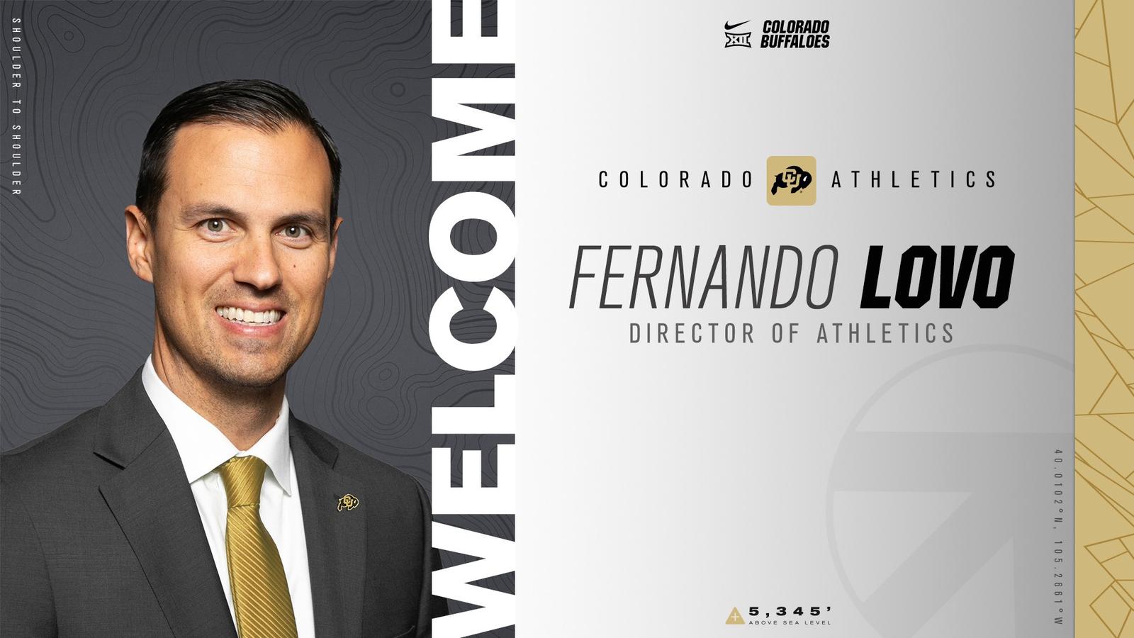 The University of Colorado Boulder Names Fernando Lovo New Director of Athletics