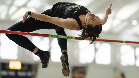 Routledge high jump at CU invite