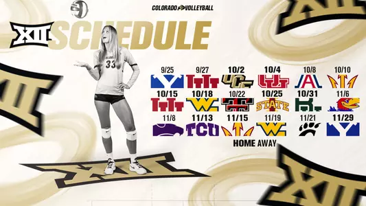 2025 Big 12 VB Schedule