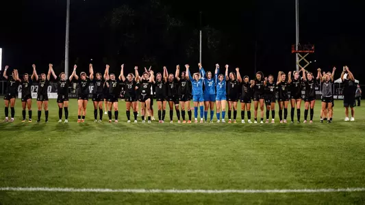 CU Soccer Celebrates after win