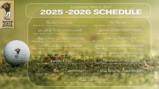 2025-26 Golf Schedule