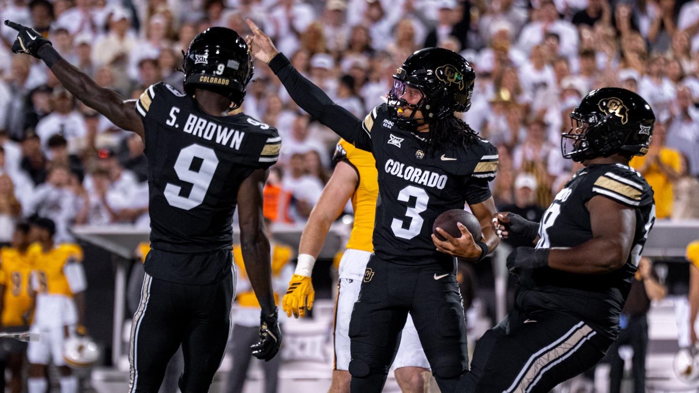 Drew Ferrando Colorado Sprints Past Wyoming, 37-20 - University of Colorado Athletics