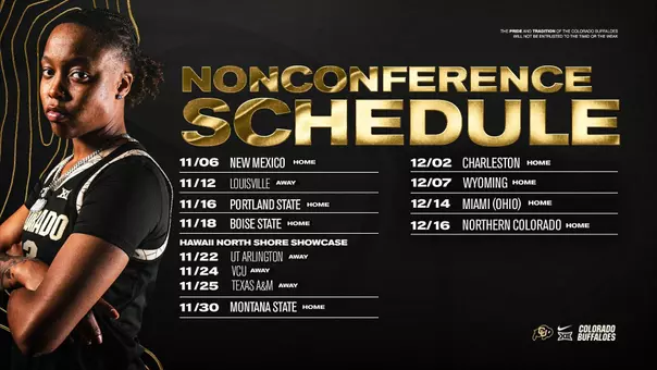 WBB Nonconference schedule 2025