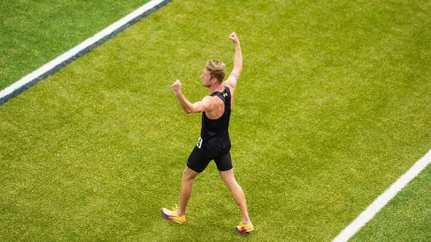 Isaiah Givens celebrates breaking facility record