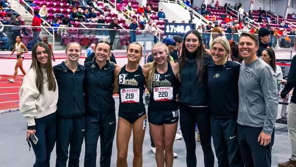 Women's Track Team In Boston