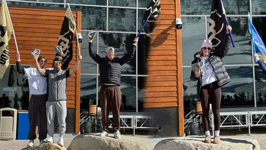 Men's and Women's GS Podiums