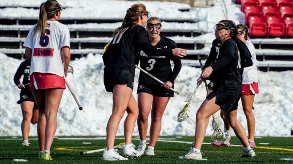 CU celebrates on the road at Stony Brook