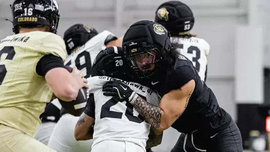 Taufatofua at 2026 Spring Practice