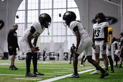 WR at spring practice