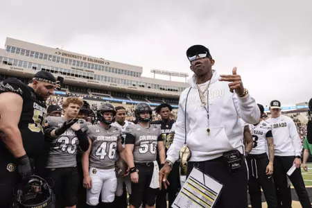 Coach Prime at 2026 Spring Game