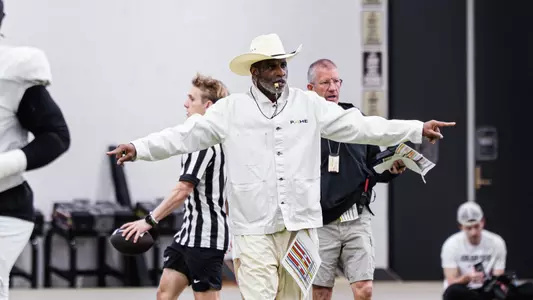 Head Coach Deion Sanders at Spring Practice