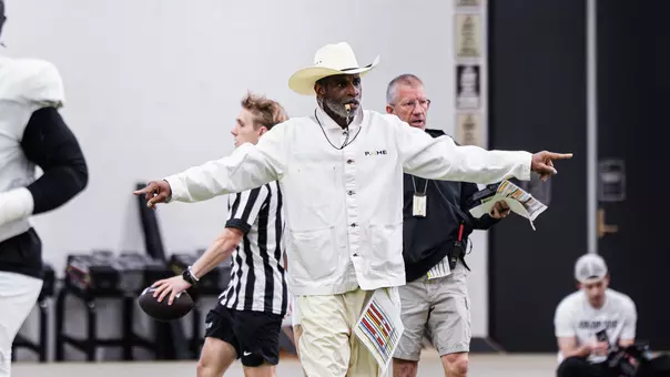 Head Coach Deion Sanders at Spring Practice