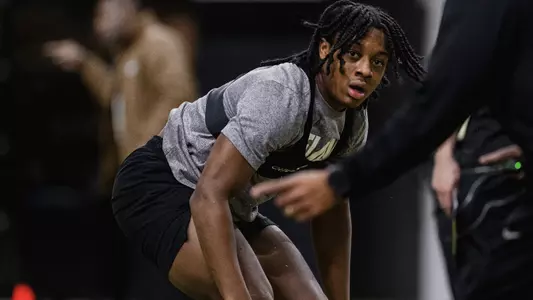 Edwards during spring workout