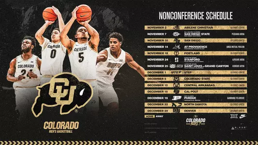2026-27 Colorado Men's Basketball Nonconference Schedule