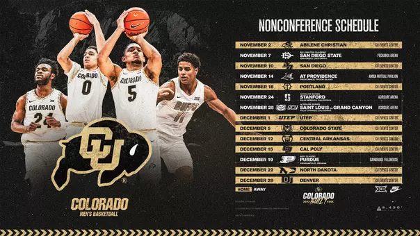 2026-27 Colorado Men's Basketball Nonconference Schedule